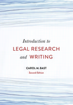 Introduction to Legal Research and Writing cover